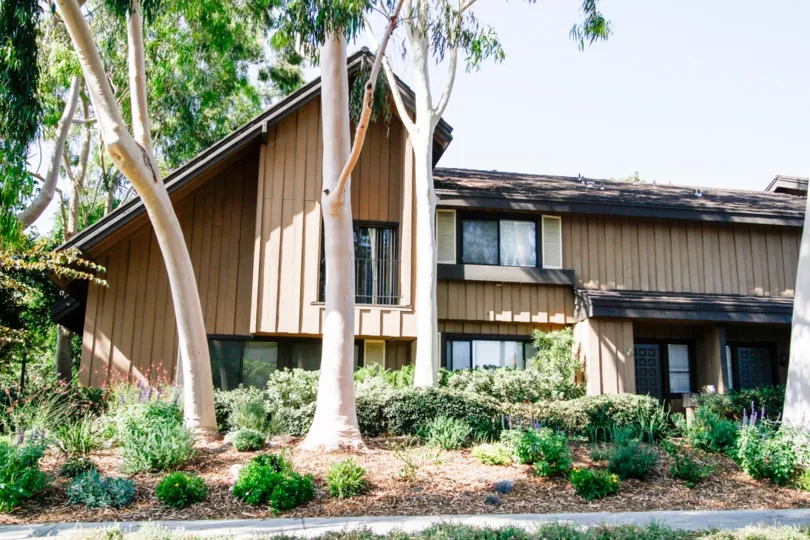 The landscaping around Northridge Gardens