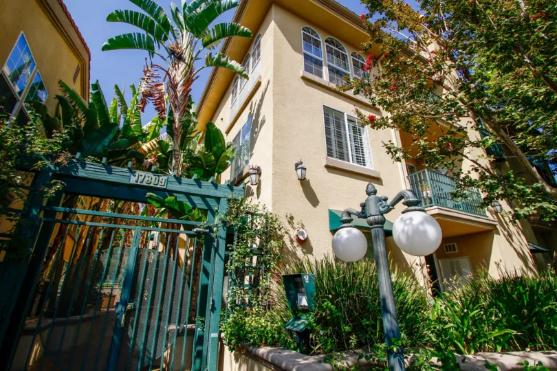 The landscaping around Northridge Village