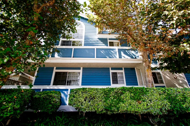 The hedges around Stratford Condominiums