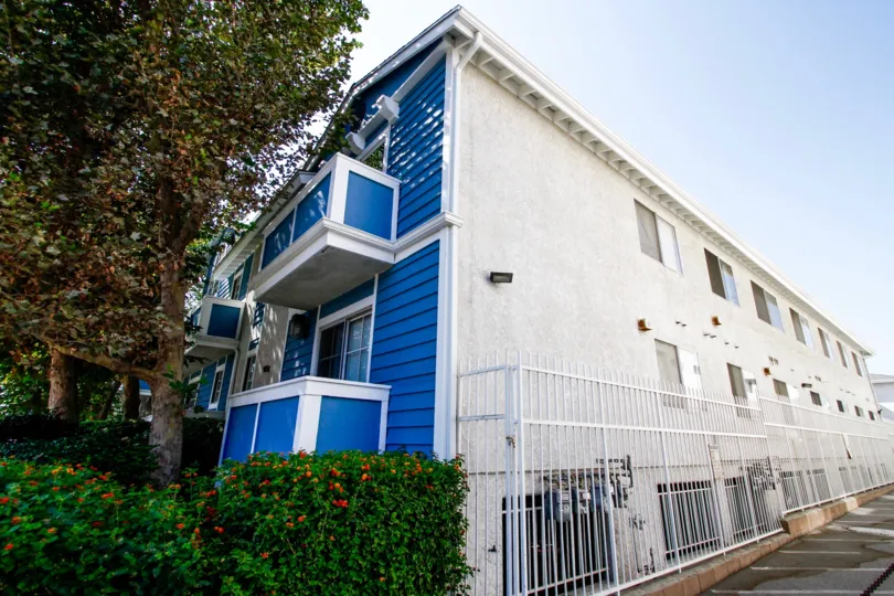 The balconies seen at Stratford Condominiums