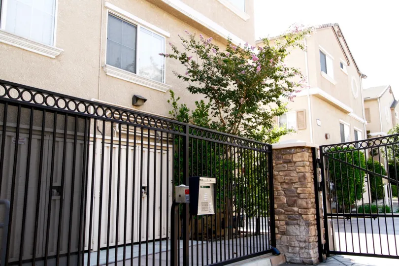 The locked gate for privacy at Vantaggio