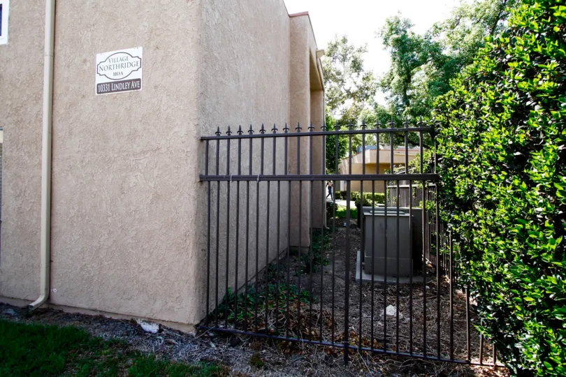 The fence around the Village Northridge