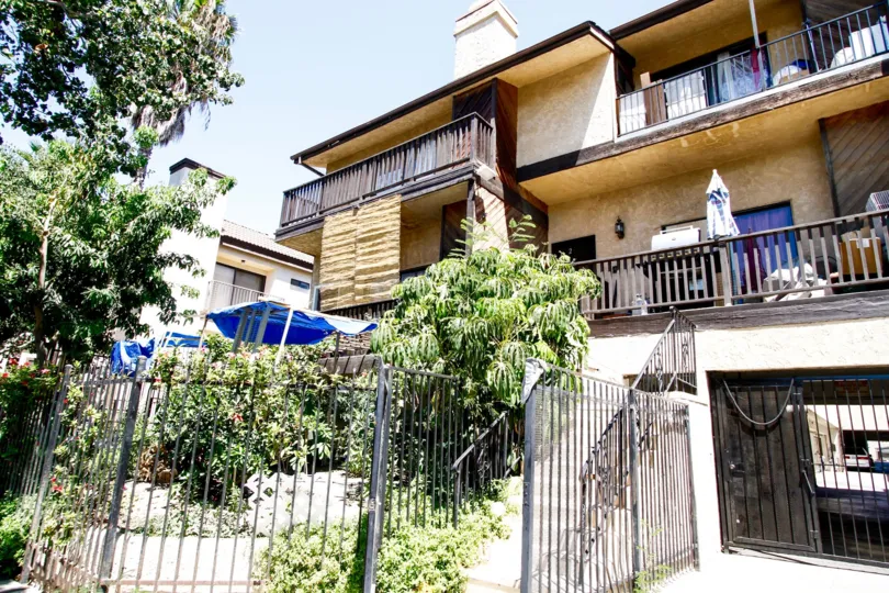 The stairs leading up to 8822 Willis Ave