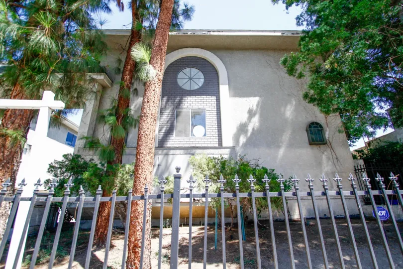 The fence around 9034 Willis Ave in Panorama City California