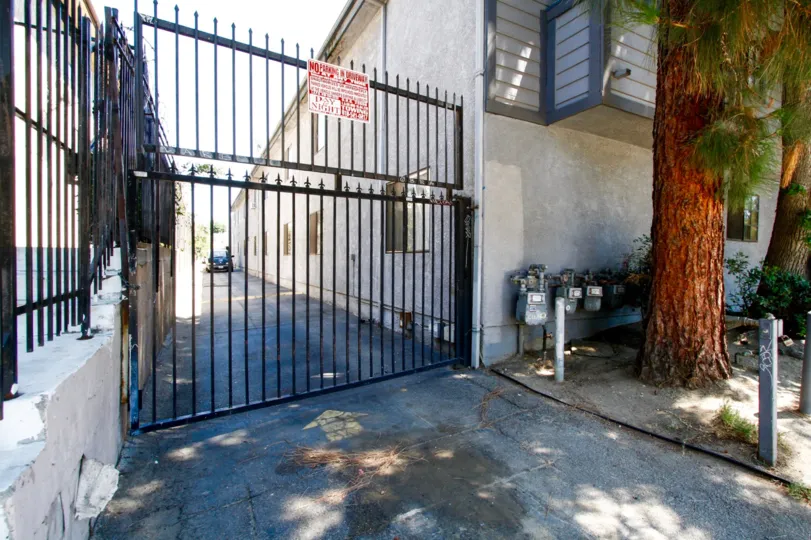 The parking area for 8806 Willis Ave in Panorama City California