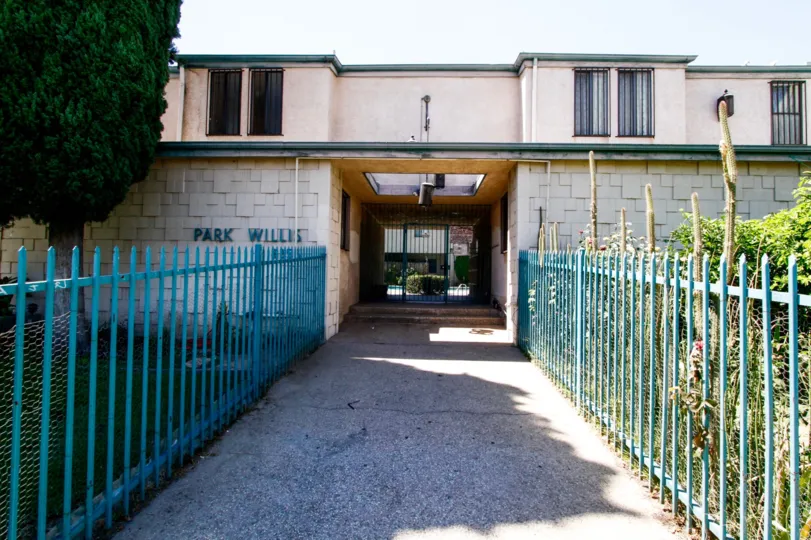 The entrance into Park Willis in Panorama City California