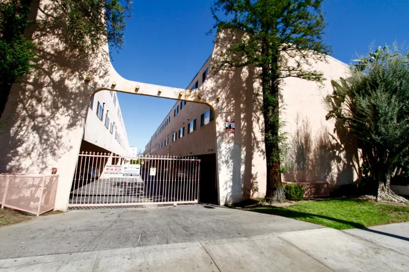 The gated entrance into Taos West