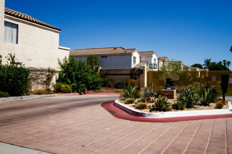 The drive through Terra Bella Patio Homes in Panorama City California