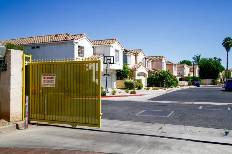 The gate for entrance into Terra Bella Patio Homes