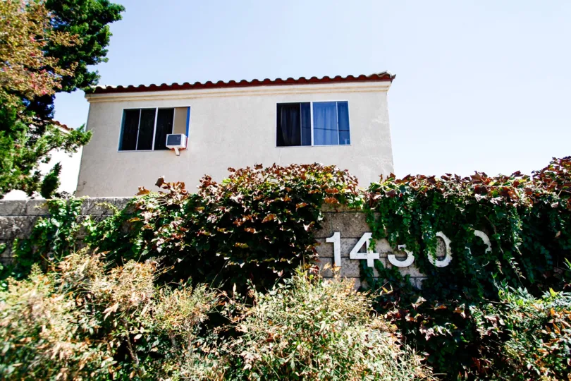 The address on the Terra Bella Patio Homes building