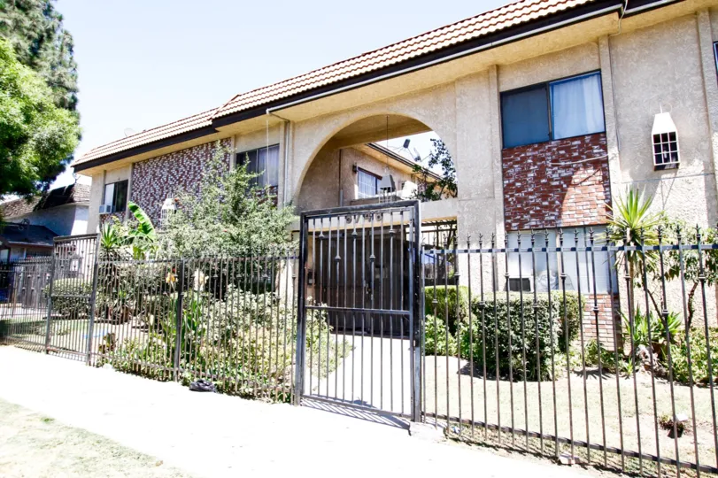 The fence around Tobias Condominiums