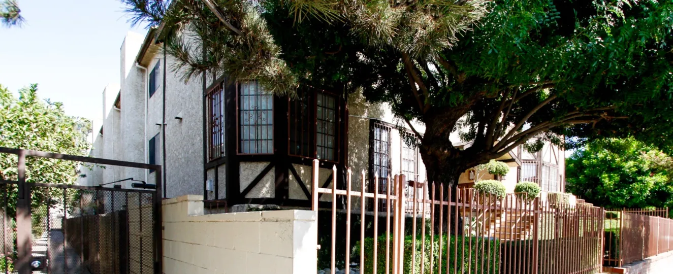 The fence around the Tudor Regency