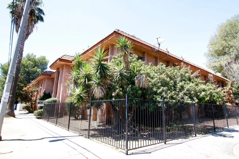 The landscaping of Valley Pines in Panorama City California