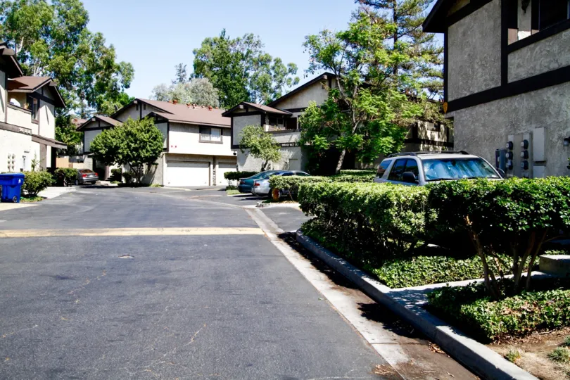 The road going through Village Green West in Panorama City California