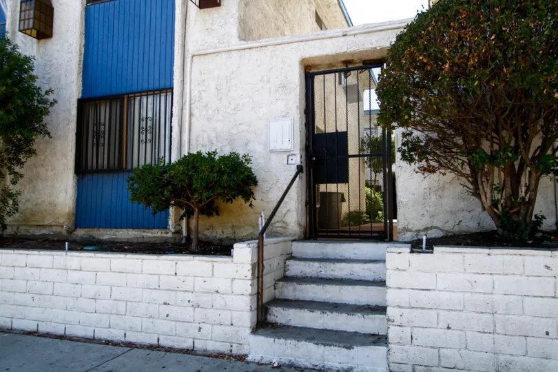 The stairs leading up to Wakefield Gardens in Panorama City California