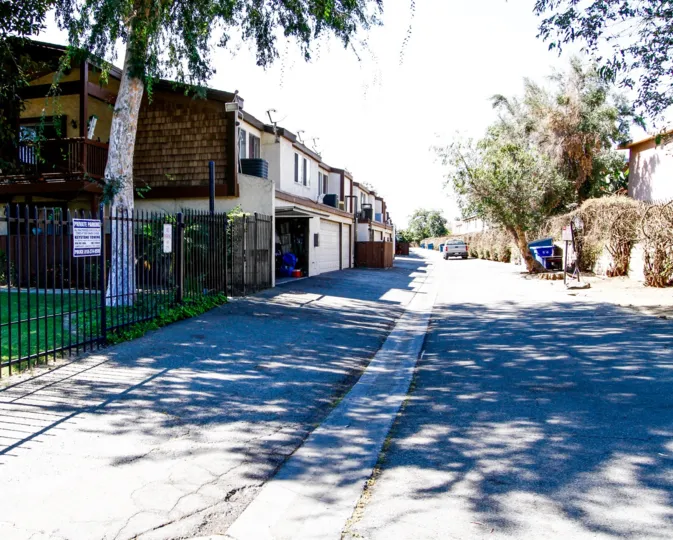 The street through Wakefield Park in Panorama City California