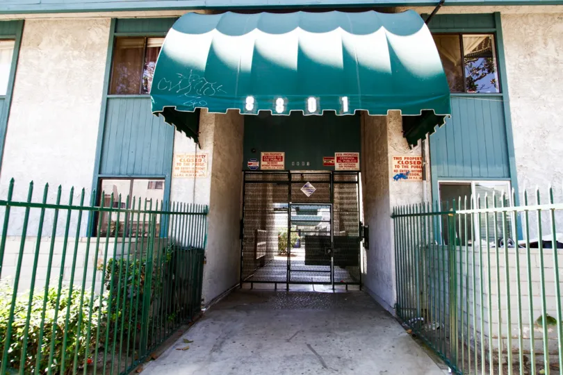 The entrance into Willis Villas in Panorama City California