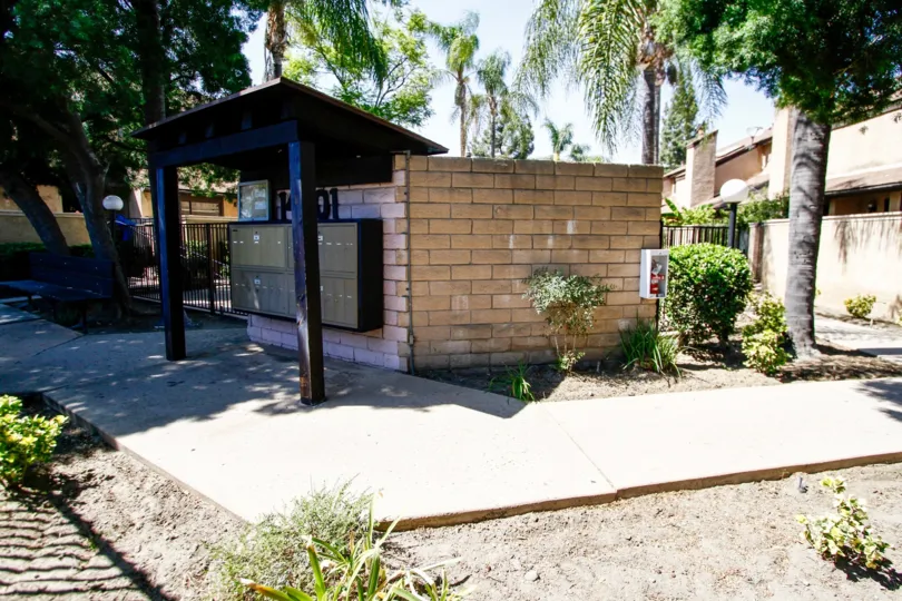 The mail center for Woodman Townhomes