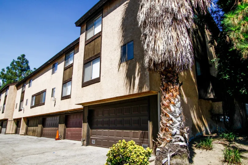 The parking for Woodman Townhomes