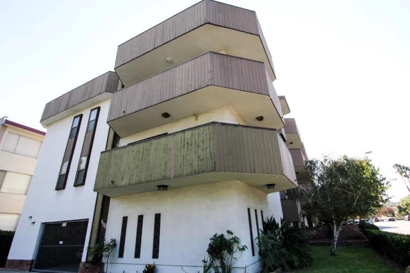 The balconies seen at 1080 Cordova St