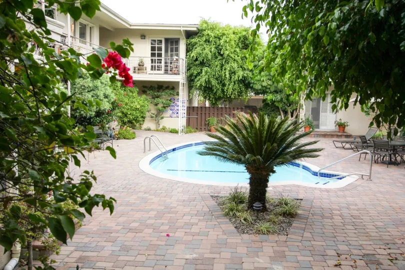The swimming area for 1250 S Orange Grove Blvd