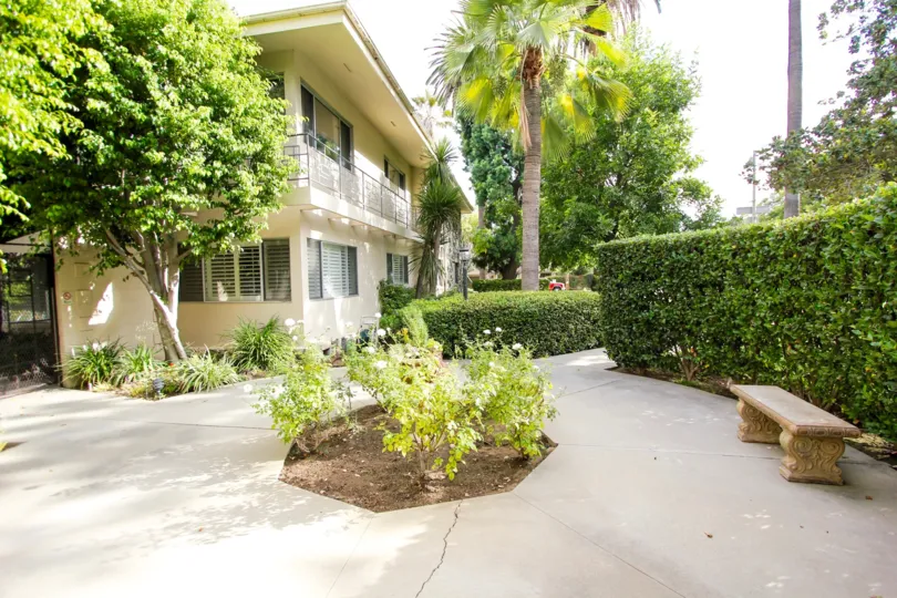 The walkway seen at 1250 S Orange Grove Blvd