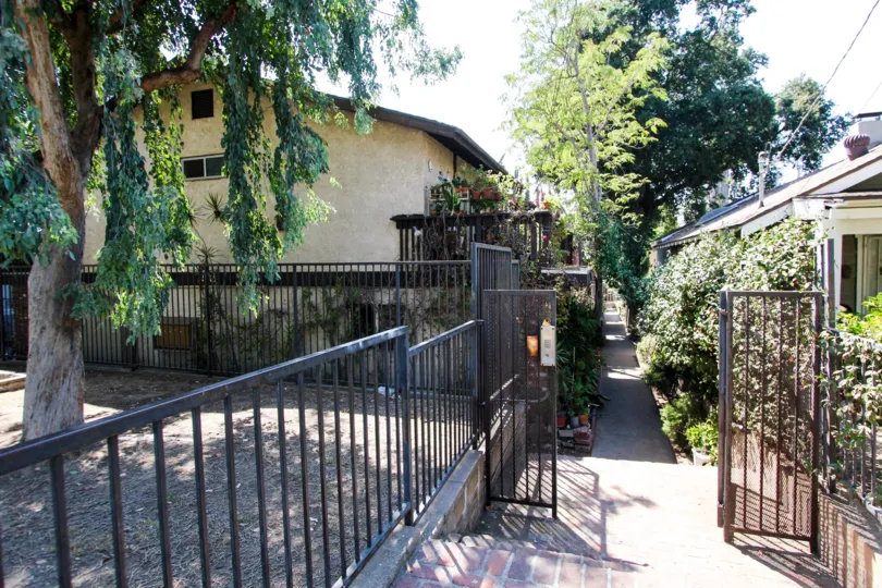 The sidewalk in front of 1415 El Sereno