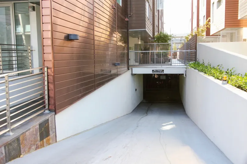 The parking garage at 153 S Hudson Ave