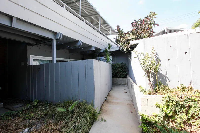 The sidewalk leading up to 356 Cliff Dr