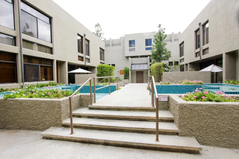 The entryway seen at 484 E California Blvd in Pasadena, California