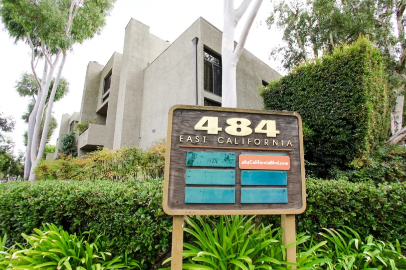 The address for 484 E California Blvd in Pasadena, California