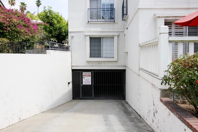The parking garage for 86 N Allen Ave