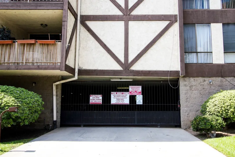 The garage for resdients at Allen Avenue Square North