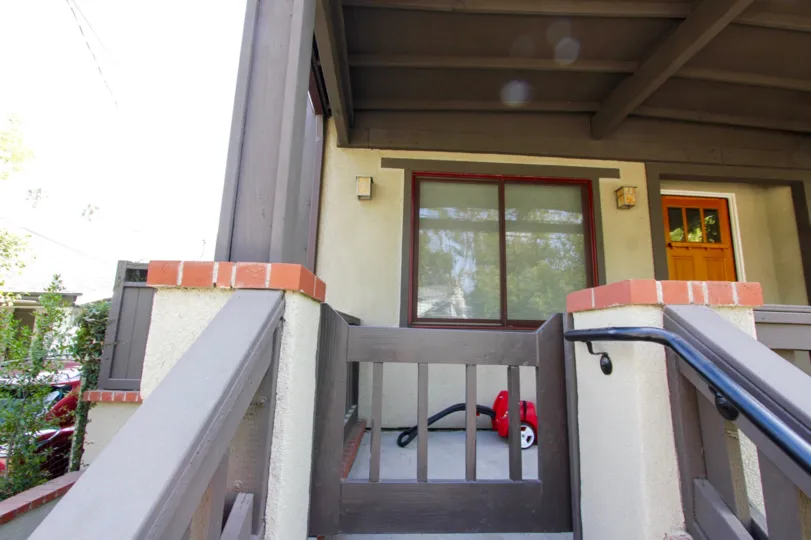 The windows in the Alpine Western Villa building