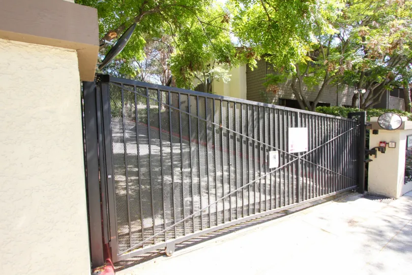 The gate fore entrance into Arroyo Creek in Pasadena, California