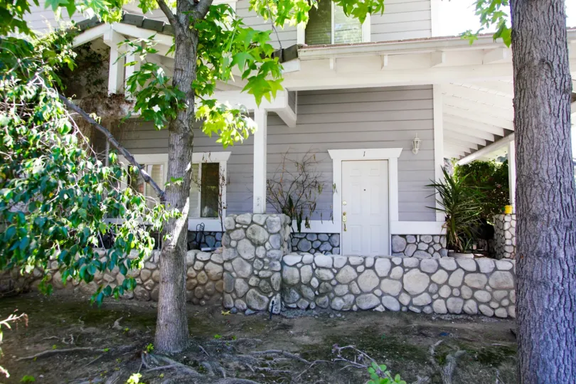 The doors into the Audrey Brantley Court units