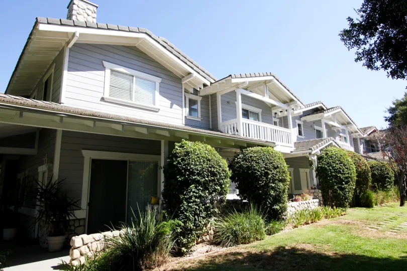 The yard in front of Audrey Brantley Court
