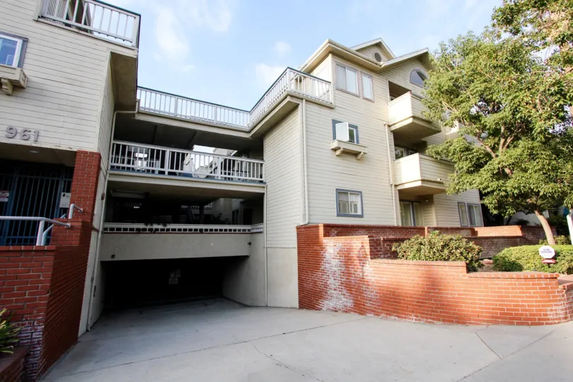 The parking for residents of California Villas