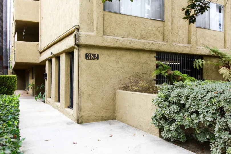 The address for Casa California on the building