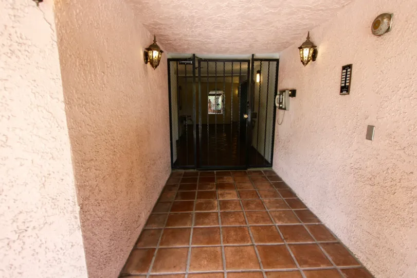 The gate into Casa Torre