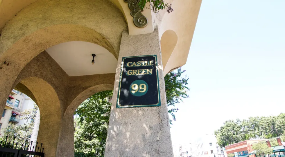 The address for Castle Green in Pasadena, California