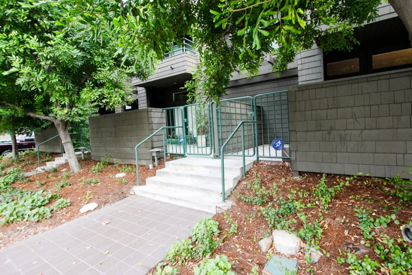 The stairs leading up to Cedar Ridge in Pasadena, California