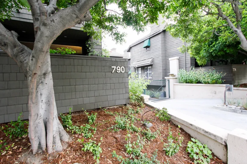 The landscaping around Cedar Ridge