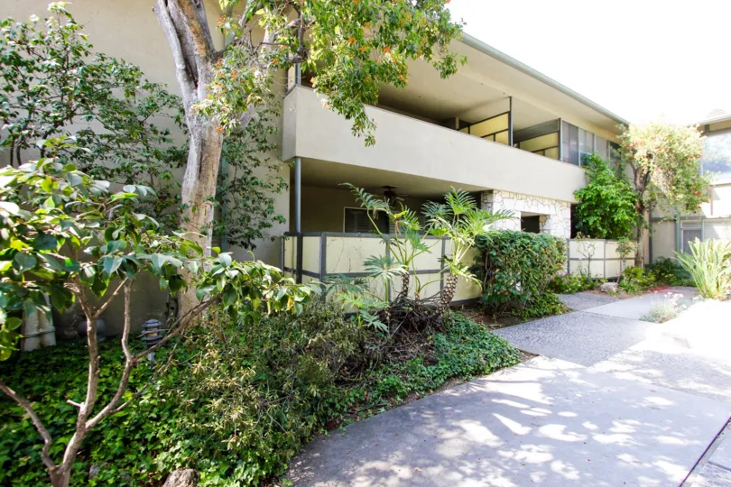 The balconies seen at Cliff Crest Valley in Pasadena, California