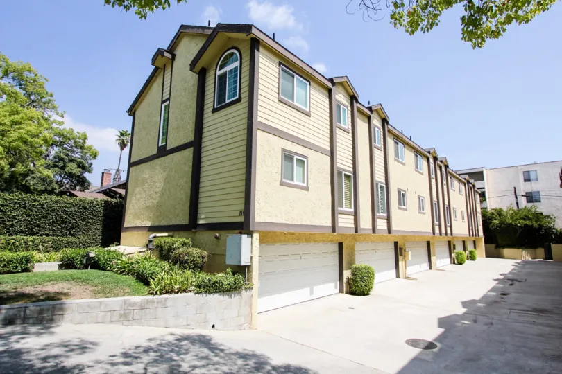The garages around the Fairfield Village in Pasadena, California