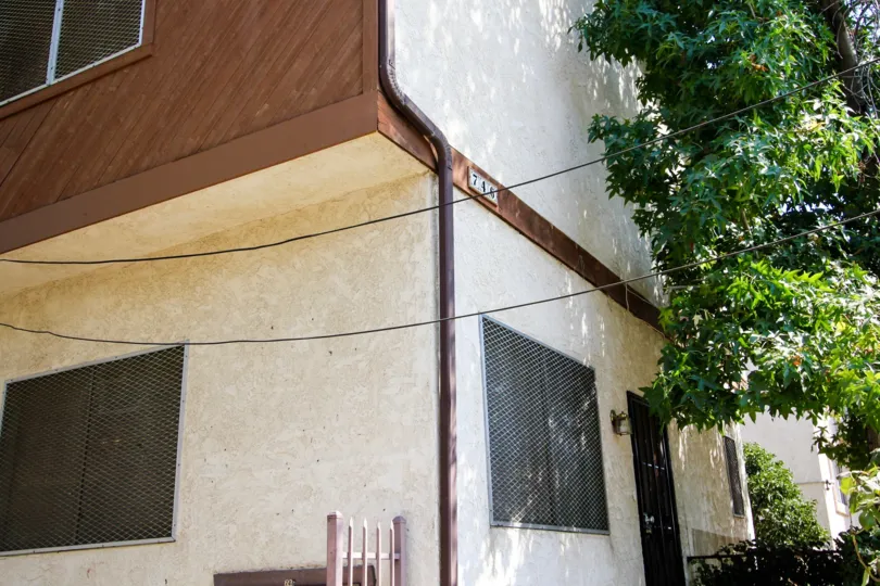 The address of Garfield Condominiums on the building