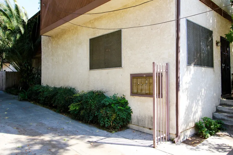 The mail area around the Garfield Condominiums