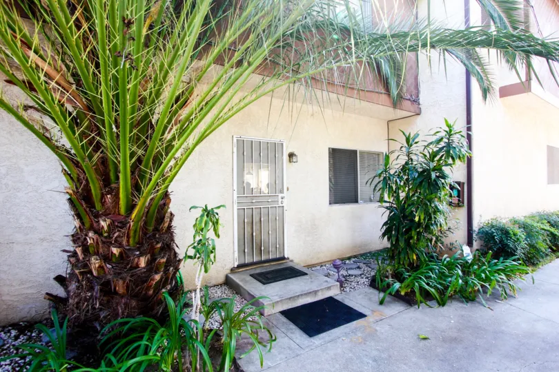 The entrance into a unit in Garfield Condominiums