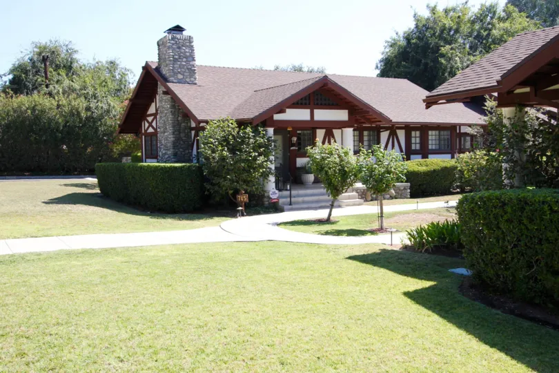 The yard in front of Gartz Court