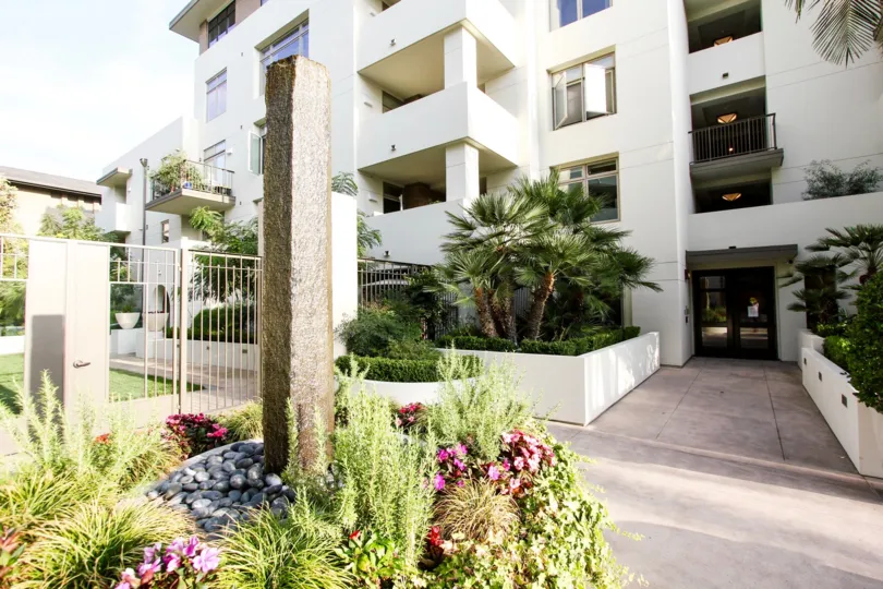 The landscaping around Granite Park in Pasadena, California